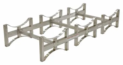 Vestil DRUM-RACK-3-SS shown from an alternate angle