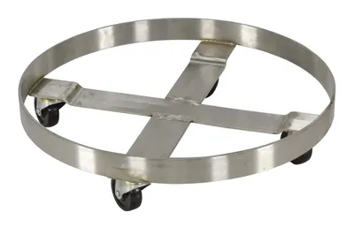 Vestil DRUM-SS-55-H Stainless Steel Mobile Drum Dolly