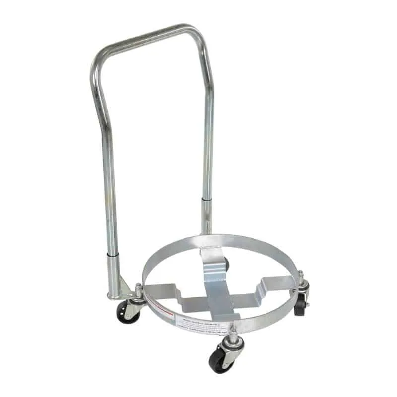 Vestil DRUM-TRI-C-HDL Steel Drum Dolly With Handle Three Tier