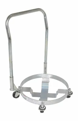 Vestil DRUM-TRI-H-HDL Steel Drum Dolly with Handle Three Tier
