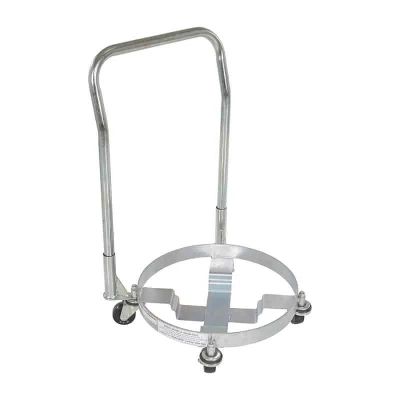 Vestil DRUM-TRI-H-HDL Steel Drum Dolly with Handle Three Tier