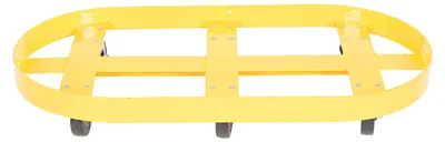 Vestil DRUM-X2-30-HR Double Drum Dolly with Hard Rubber Casters