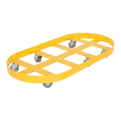 Vestil DRUM-X2-55-CI Double Drum Dolly with Cast Iron Casters