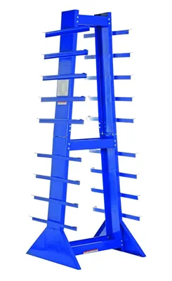 Vestil DSHZ-4 Steel Double Sided Horizontal Bar Rack 1