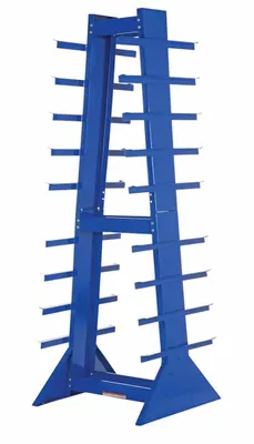 Vestil DSHZ-4 Steel Double Sided Horizontal Bar Rack 2