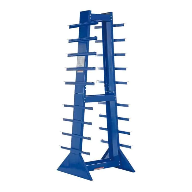 Vestil DSHZ-4 Steel Double Sided Horizontal Bar Rack