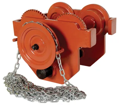 Vestil E-MT-10-C Steel Geared Eye Manual Trolley 1