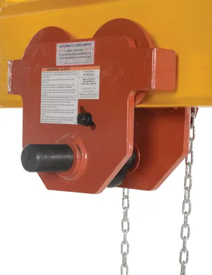 Vestil E-MT-8-C Steel Geared Eye Manual Trolley 1