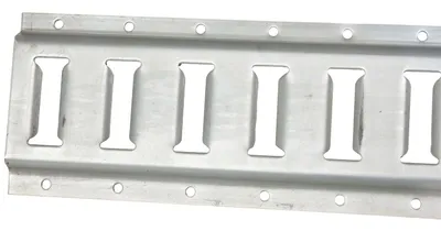 Vestil E-TRK-10-ZN-6PK Steel Zinc Plated E-Track 2