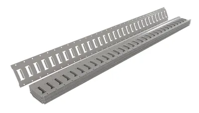 Vestil E-TRK-5-GY-10PK loading dock equipment shown from an alternate angle