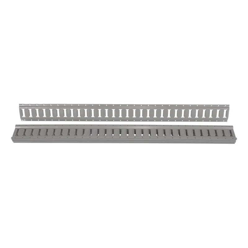 Vestil E-TRK-5-GY-10PK Steel Zinc Plated E-Track