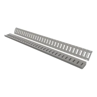 Vestil E-TRK-5-GY-6PK Steel Zinc Plated E-Track