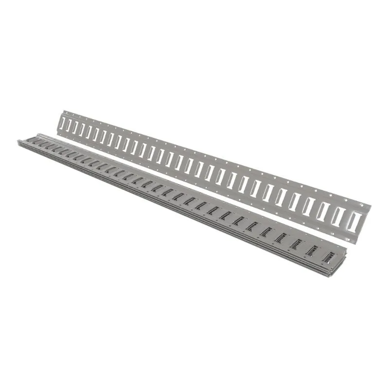Vestil E-TRK-5-GY-6PK Steel Zinc Plated E-Track