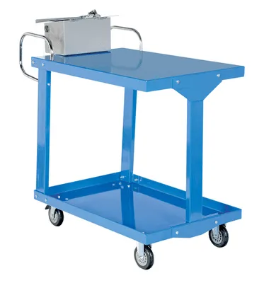 Vestil EASY-A-2436-WT Steel Easy Access Stock Truck with Work Table