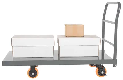 Vestil ECSPT-2448-C1B Steel Smooth Deck Platform Truck 6