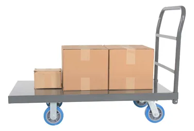 Vestil ECSPT-2448-C25C Steel Smooth Deck Platform Truck 6