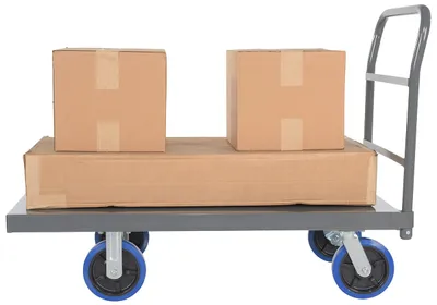 Vestil ECSPT-2448-C2D Steel Smooth Deck Platform Truck 6