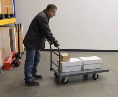 Vestil ECSPT-2448 Steel Smooth Deck Platform Truck 1