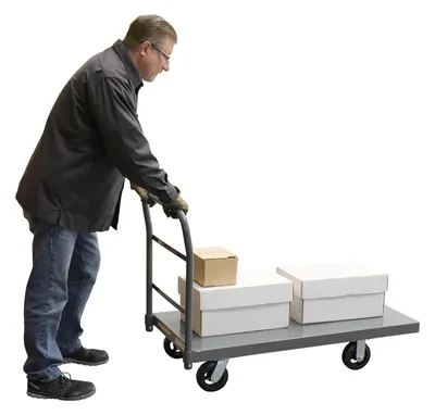 Vestil ECSPT-2448 Steel Smooth Deck Platform Truck 9