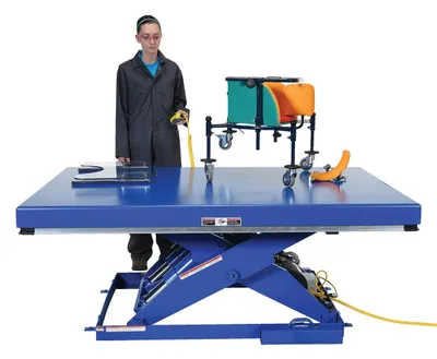 Vestil EHLT-4872-6-44 lift table shown from an alternate angle