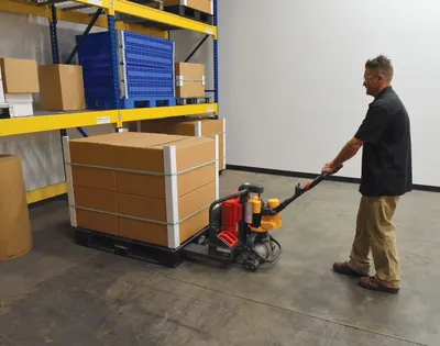 Vestil EPT-2748-26 pallet jack shown from an alternate angle