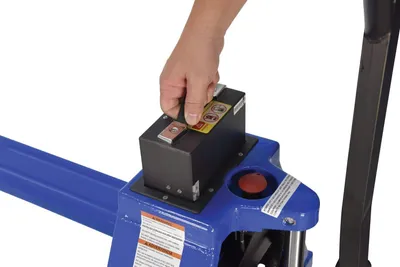 Vestil EPT-2748-30 pallet jack shown from an alternate angle