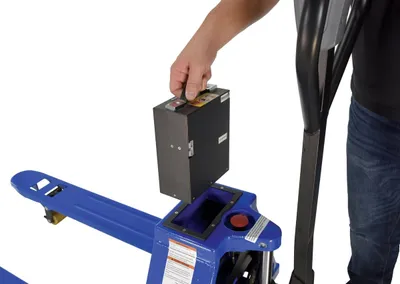 Vestil EPT-2748-30 pallet jack shown from an alternate angle
