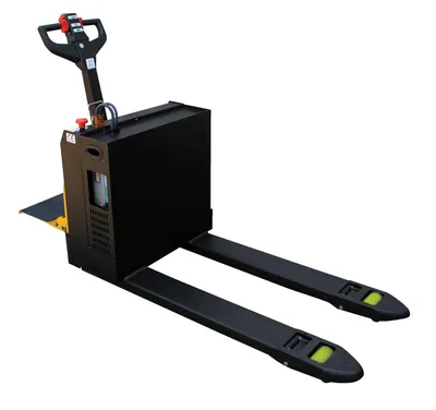 Vestil EPT-2748-45-RP-AGM pallet jack shown from an alternate angle