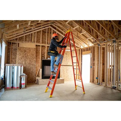 Vestil FBSL-10 ladder shown from an alternate angle