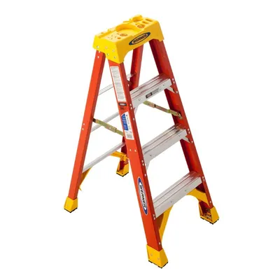 Vestil FBSL-4 Fiberglass Step Ladder