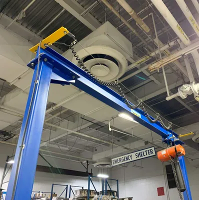 Vestil FES-KIT jib crane shown from an alternate angle