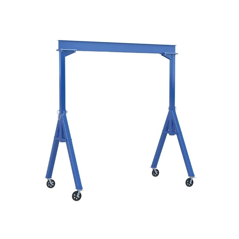 Vestil FHS-2-15-VG Steel Fixed Gantry Crane with V-Groove Cast Iron Casters