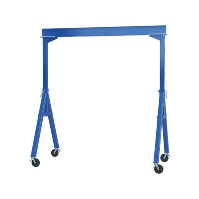 Vestil FHS-4-15-TLC Steel Fixed Gantry Crane with Total Locking Glass Filled Nylon Casters