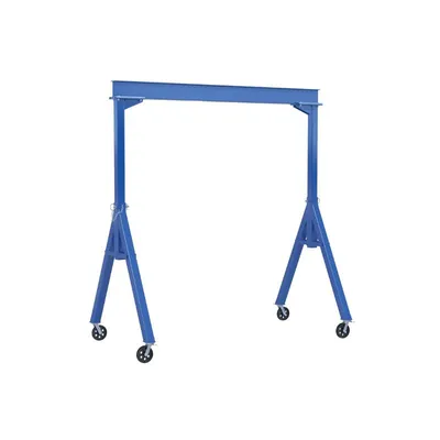 Vestil FHS-4-20-VG Steel Fixed Gantry Crane with V-Groove Cast Iron Casters