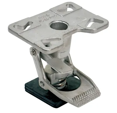Vestil FL-ADJ-46-SS floor lock shown from an alternate angle