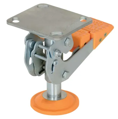 Vestil FL-LKH-6 floor lock shown from an alternate angle