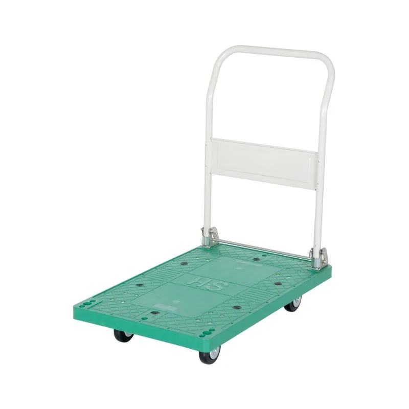 Vestil FPT-2133 Plastic Platform Truck with Fold Down Handle