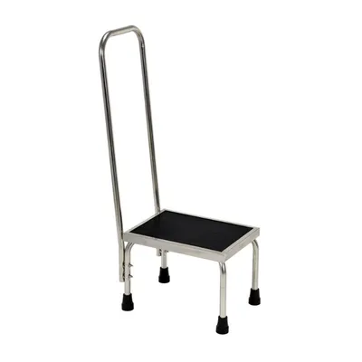 Vestil FT-SS-1HR Stainless Steel Foot Stool with Hand Rail