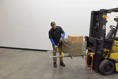 Vestil FTDC-6-4400 forklift attachment shown from an alternate angle