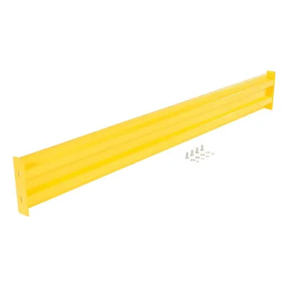 Vestil GR-F2R-BO-8-YL Steel 2 Ribbed Bolt On Style Guard Rail
