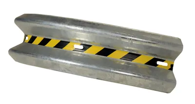 Vestil GR-H2R-CRV-BO-4-HDG Galvanized Steel Curved Guard Rail 2
