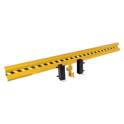 Vestil GR-H2R-DI-12-YL Steel Drop In Guard Rail 2 Ribbed