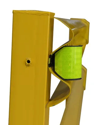 Vestil GR-H2R-RFT-YL Guard Rail Reflector Yellow 7