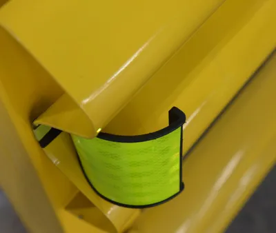 Vestil GR-H2R-RFT-YL Guard Rail Reflector Yellow 1