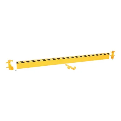 Vestil GR-STC8-DI-10-YL Steel Channel Guard Rail with Bracket