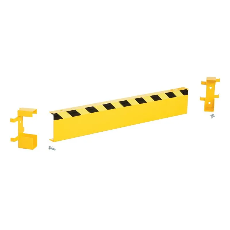 Vestil GR-STC8-DI-4-YL Steel Channel Guard Rail with Bracket