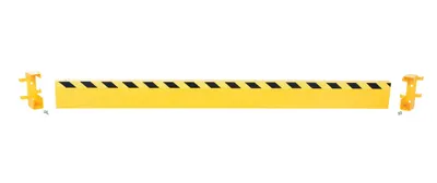 Vestil GR-STC8-DI-8-YL Steel Channel Guard Rail with Bracket 2
