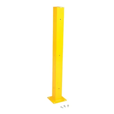 Vestil GR-STC8-DI-TP60-YL Steel Tubular Mounting Posts with Drop In Style Bracket