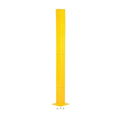 Vestil GR-STC8-DI-TP72-YL Steel Tubular Mounting Posts with Drop In Style Bracket