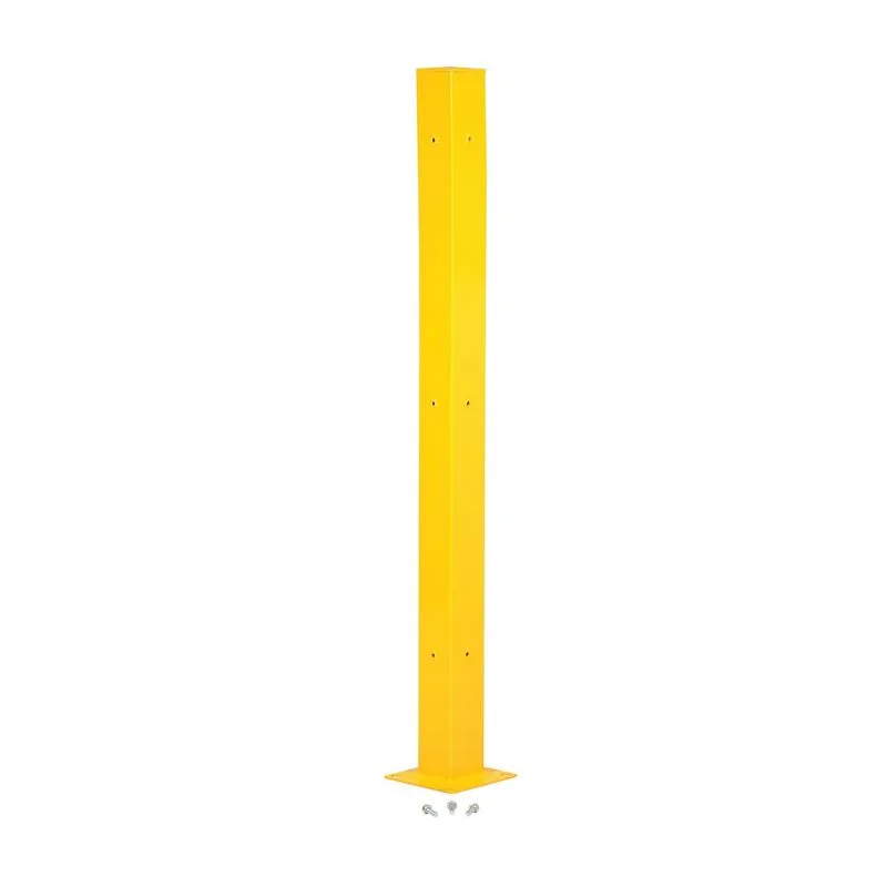 Vestil GR-STC8-DI-TP72-YL Steel Tubular Mounting Posts with Drop In Style Bracket